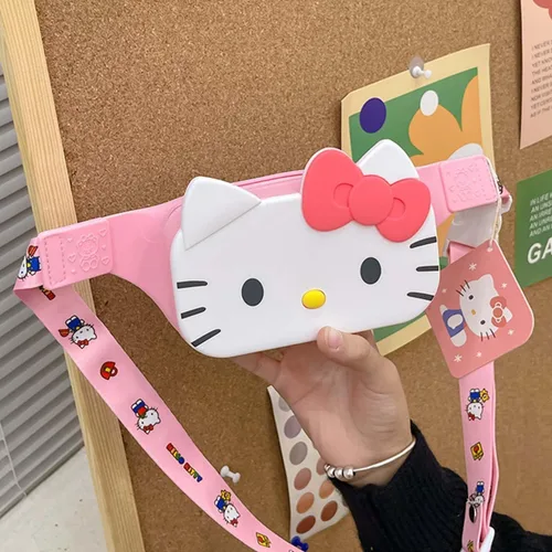 Miniatura 6 de Riñonera pequeña Kawaii para niños y adolescentes, Rojo