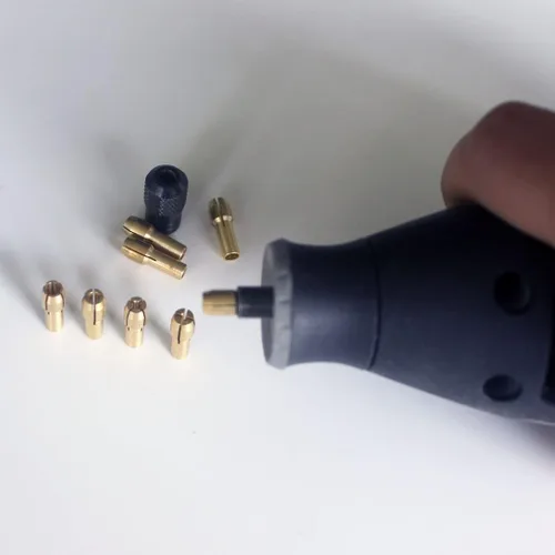Miniatura 3 de 9 piezas de latón con pinza de latón para herramientas rotativas Dremel (juego de 9 tuercas de pinza)