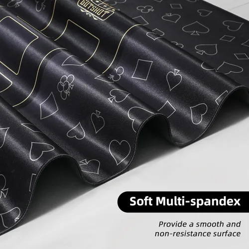 Miniatura 3 de GUTSHOT Alfombrilla de Póquer Plegable de Calidad de Casino Paño de Mesa de Póquer Resistente al Agua, Multi-Spandex Suave Juego Impermeable