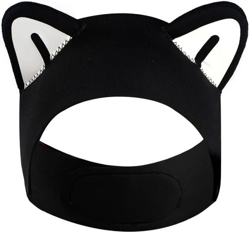 Diadema de buceo con orejas de gato, diadema de natación para mujeres y niños, capucha de neopreno de 0.079 pulgadas (0.079 in), mantiene el agua