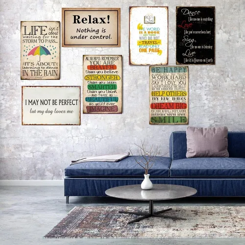 Miniatura 6 de Letrero motivacional de metal positivo, decoración de pared de salud mental, Thank you for being you, regalo de aliento para niños, adolescentes