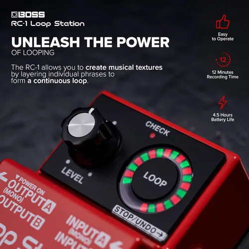 Miniatura 3 de BOSS RC-1 Loop Station - Pedal de guitarra