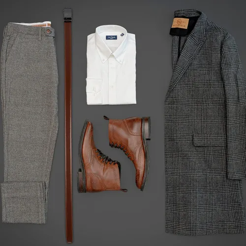 Miniatura 5 de Founders & C Cinturón para hombre, 2 unidades, vestido de cuero con trinquete con hebilla deslizante de 1 38 pulgadas en caja de regalo