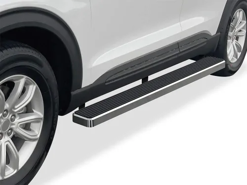 Miniatura 12 de APS Estribos Nerf de acero inoxidable con recubrimiento en polvo negro de 5 pulgadas, escalones laterales compatibles con Ford Explorer