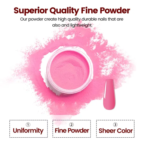 Miniatura 3 de OpenLive Kit de polvo de inmersión para uñas, kit de inicio de polvo de inmersión de uñas de 56 colores, secado rápido, para manicura de inmersión