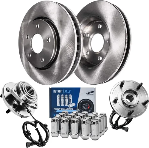 Miniatura 76 de Detroit Axle - Kit de freno delantero para Chevrolet Equinox Pontiac Torrent Suzuki XL-7, 08-10 Saturn Vue, 12-15 Captiva Sport Reemplazo 2008 2009