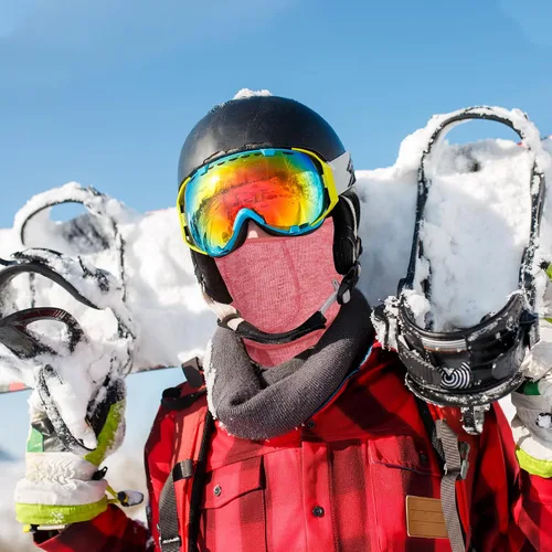 Miniatura 7 de Pasamontañas de esquí, máscara facial cálida para clima frío, invierno, esquí, snowboard, motociclismo, pesca en hielo, hombres