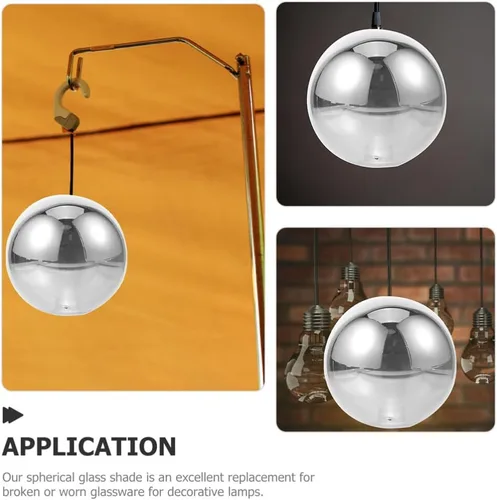 Miniatura 9 de Angoily Reemplazo de cubierta de pantalla de vidrio para luces colgantes, cubierta de luz redonda