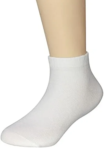 Miniatura 5 de Paquete de docena de calcetines de corte bajo para niños blancos y negros