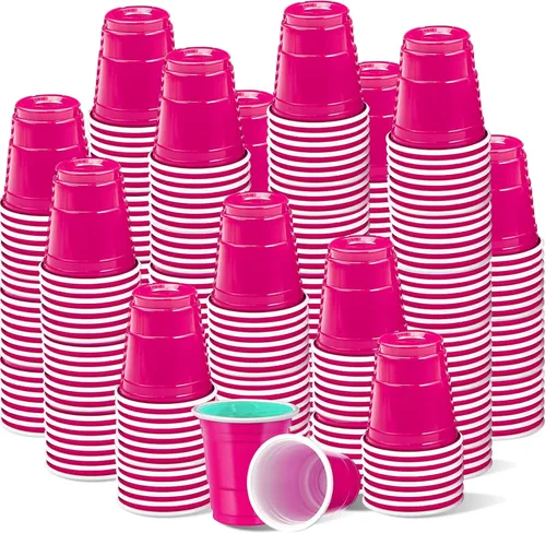 Miniatura 41 de 500 piezas Vasos de Chupito de Plástico Lake Bule de 2 onzas vasos de chupito azules Revelación de Género vasos de chupito desechables para beber