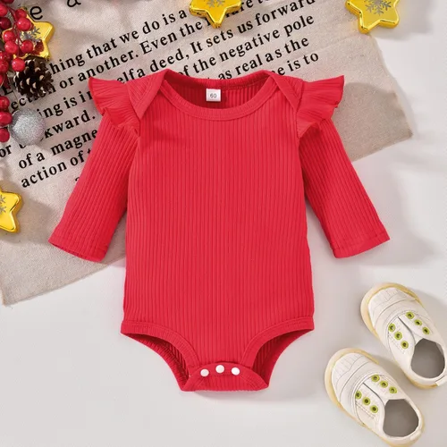 Miniatura 124 de Aalizzwell Conjunto de mameluco acanalado para bebé recién nacido prematuro para otoño e invierno
