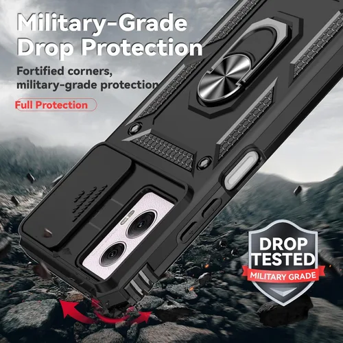 Miniatura 3 de HNHYGETE Funda para Moto G Power 5G 2024 con protector de pantalla: [grado militar de 20 pies a prueba de caídas] Funda protectora a prueba