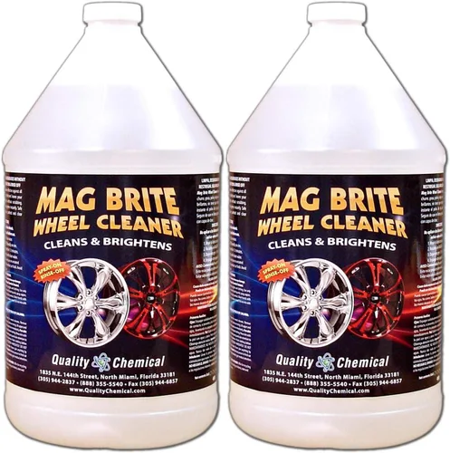 Quality Chemical Mag Brite/Acid - Limpiador de ruedas y llantas, formulado para eliminar de forma segura el polvo de frenos y la película pesada de