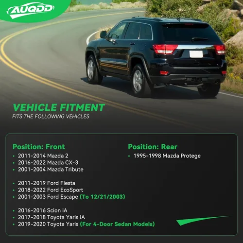 Miniatura 3 de AUQDD 2 eslabones estabilizadores de barra estabilizadora delantera K750612 (K80104) para Ma-zda 2011-2014 2, 16-22 CX-3/18-22 Fo-rd EcoSport, 11-19