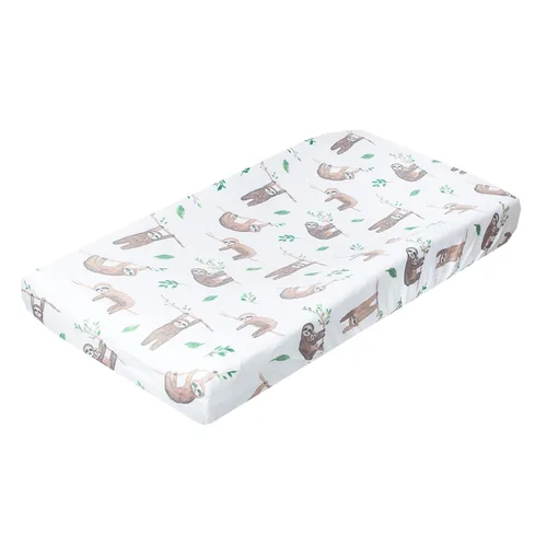 Miniatura 55 de Copper Pearl Funda de punto prémium para cambiador: suave, elegante y universal para todos los cambiadores de pañales estándar, fundas de cambiador