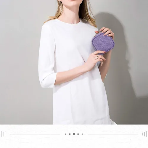 Miniatura 7 de Teamoy Pequeño estuche de viaje para joyas, caja organizadora portátil para joyas, aretes, anillos, collares, perfecto para mujeres, regalo del día