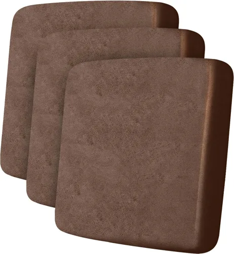 Miniatura 41 de ANARACHON Fundas de cojín de sofá con aspecto de cuero, juego de fundas de asiento de sofá, protector de muebles para sillón seccional, sofá biplaza