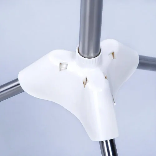 Miniatura 8 de BAOYOUNI Estante de secado de ropa plegable de 2 niveles para interiores y exteriores, con 24 clips y 16 barras de toallas para ropa de bebé