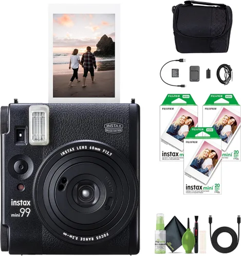Miniatura 11 de Paquete de cámara de película instantánea Fujifilm Instax Mini 99 con paquete de valor de película instantánea Fujifilm Instax Mini (20 hojas) +