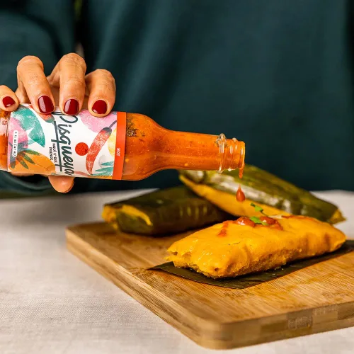 Miniatura 5 de PISQUEYA Salsa picante – Extreme Scotch Bonnet Pepper Sauce 12 veces más picante que el jalapeño – Salsa picante caribeña, baja en sodio, salsa