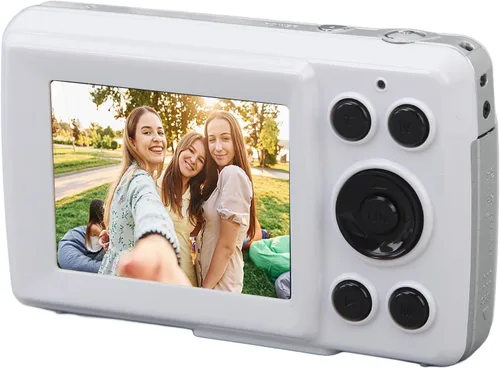 Cámara digital FHD 1080P para niños, enfoque automático, 2.4 16 MP 16X zoom digital portátil, mini cámara portátil, cámaras antivibraciones para