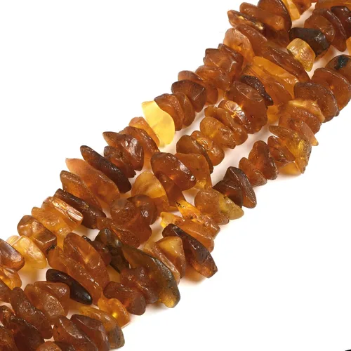 Miniatura 23 de Chips Amber Natural Gemstone Freedom Chips Cuentas sueltas de 0.433-0.472 in para hacer joyas, manualidades, 16 pulgadas Cuarzo Rutilado Dorado