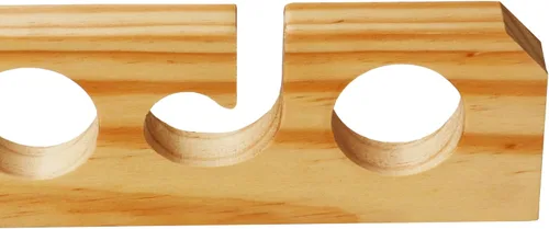Miniatura 4 de Old Cedar Outfitters Soporte para caña de pescar de pino macizo para almacenamiento en pared y techo (pared/techo)