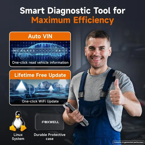Miniatura 9 de Escáner FOXWELL NT624 Elite OBD2 2026 actualizado desde NT614Elite y NT604Elite, herramienta de escaneo OBD2 para todo el sistema, 8 funciones