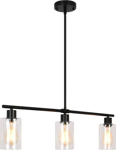 Miniatura 8 de Candelabro Moderno Dorado para Isla de Cocina de 4 Luces Latón Cepillado Lámpara Colgante Estilo Granja Industrial Accesorio de Iluminación
