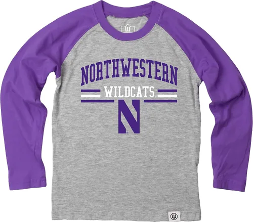 Miniatura 43 de Wes and Willy NCAA playera raglán de manga larga para niños