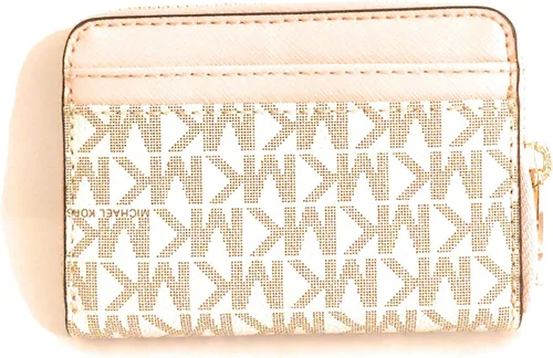 Miniatura 8 de Michael Kors Jet Set Travel - Funda para tarjetas con cierre medio vainilla rosa café rosa