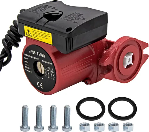 JASSFERRY Bomba de recirculación de 1 pulgada Sistema de recirculación de agua caliente de 1/8 HP Reemplazo de bombas de circulación para calentador