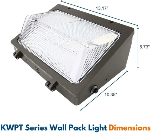 Miniatura 5 de Konlite KWPT - Paquete de luz LED de pared, seleccionable 63 W/53 W, 8,850 lúmenes, CCT ajustable 5000 K/4000 K/3000 K, regulable, 120-277 V