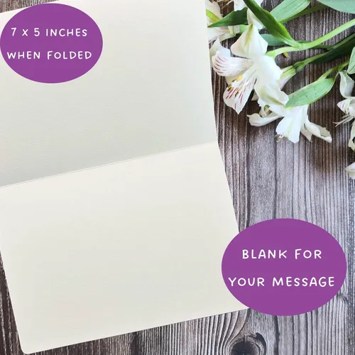 Miniatura 3 de Tarjeta de felicitación islámica de luna creciente con sobre, tarjeta de Ramadán de 7 x 5 pulgadas, 1 tarjeta en blanco en el interior, diseño