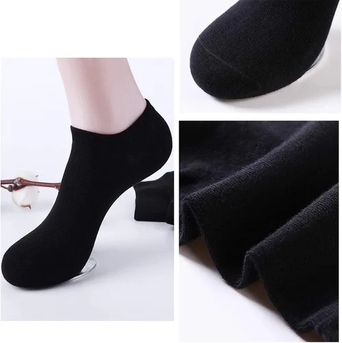 Miniatura 5 de Janegio - 18 pares de calcetines deportivos de corte bajo y medio acolchonados hasta el tobillo para niños y niñas