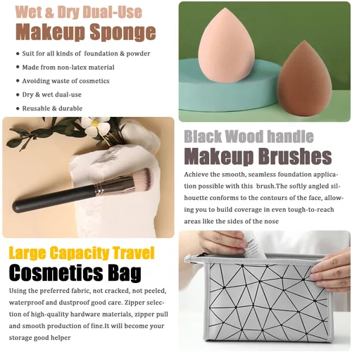 Miniatura 7 de Kit de maquillaje todo en uno para mujeres, kit completo, set de regalo de maquillaje para mujeres, adolescentes y niñas, incluye sombra de ojos