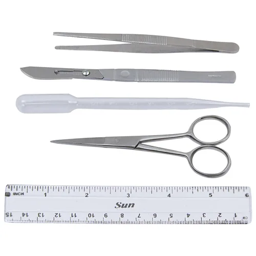 Kit de Disección para Laboratorio de Biología y Anatomía - Juego de Bisturíes de Acero Inoxidable para Estudiantes de Medicina y Veterinaria, KIT1-5
