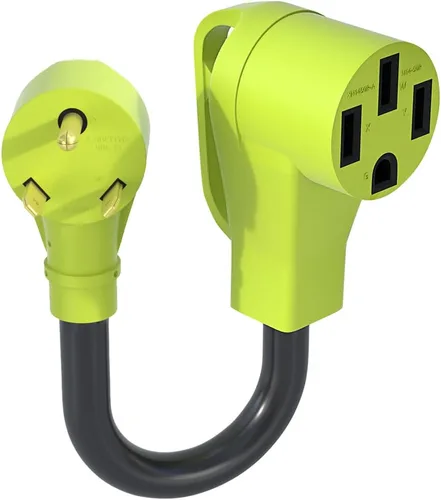 Cable adaptador de caravana de 30 Amp a 50 Amp, macho NEMA TT-30P a hembra 14-50R de alimentación eléctrica Dogbone, para caravana, remolque,