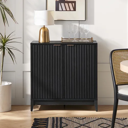 Mopio Brooklyn - Gabinete de almacenamiento, moderno aparador de entrada estilo casa de campo, aparador de bufé, mesa consola, credenza, organizador