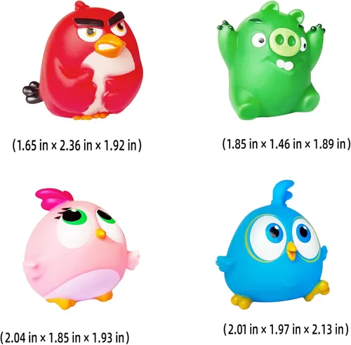 Miniatura 2 de ROLOSO Juguetes coleccionables de Angry Birds con licencia, 13 figuras de acción, juego de rebaño, juegos de cerdo City Strike 2 Takedown Space