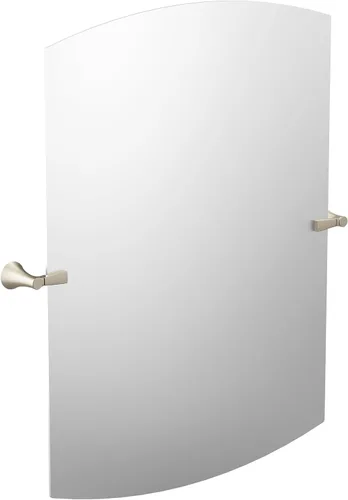 Moen Flara YB0392BN - Espejo cuadrado moderno de níquel cepillado de 28 pulgadas de ancho x 37.75 pulgadas de alto, para montaje en pared