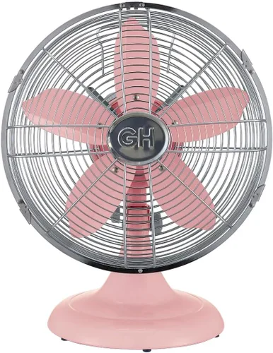 Miniatura 17 de Good Housekeeping 92604 Ventilador de escritorio de mesa de oficina de metal completo de 30,5 cm retro con oscilación amplia, 3 ajustes de velocidad