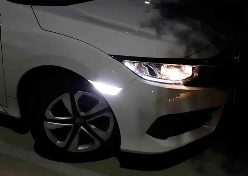 Miniatura 9 de iJDMTOY Kit de luz de marcador frontal LED blanco con lente transparente compatible con Honda Civic 2016-2021, alimentado por LED 90-SMD, reemplaza