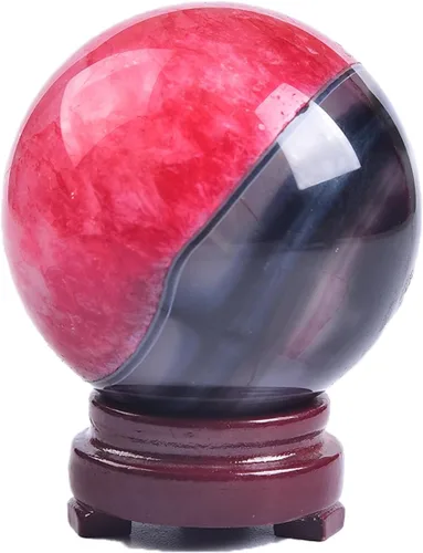 Miniatura 117 de JIC Gem Esfera de cristal de cuarzo Pietersite, bola de cristal decorativa azules y marrones dorados para meditación, decoraciones de mesa