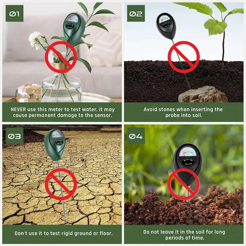 Miniatura 5 de Medidor de humedad para plantas, medidor de agua para plantas, medidor de humedad del suelo para plantas de casa para jardín, césped, granja, uso