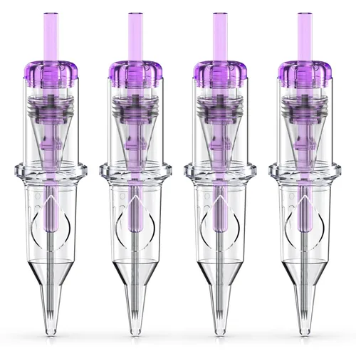 Miniatura 10 de Wormhole Tattoo Agujas de cartucho, 20 cartuchos desechables de aguja de tatuaje 7M1, estándar de 7 pilas Magnum para bolígrafo de tatuaje, máquina
