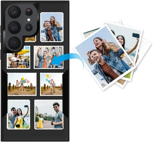 Miniatura 40 de Funda protectora personalizada para Samsung Galaxy S22 Ultra 5G (versión 2022), funda protectora de doble capa resistente con múltiples fotos, a