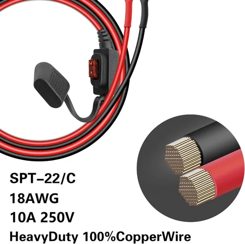 Miniatura 2 de Conector de batería SAE YACSEJAO 2FT/60CM 18AWG SAE a conector de terminal de junta tórica de 2 pines de desconexión rápida SAE Cable de extensión