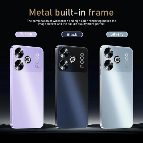 Miniatura 2 de M6 Plus teléfonos desbloqueados 5G teléfono celular 6.5 pulgadas, teléfono celular Android 13.0, 6GB+256GB, 6800mAh, teléfono dual SIM (morado)