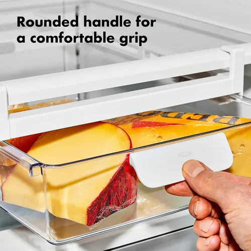 Miniatura 5 de Cajón de almacenamiento debajo del estante del refrigerador OXO Good Grips de 14 pulgadas - para carnes delicadas, queso, productos y más